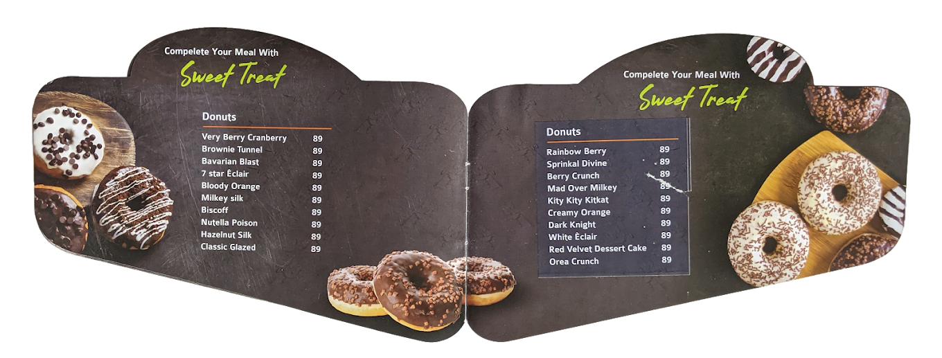 Donut display case
